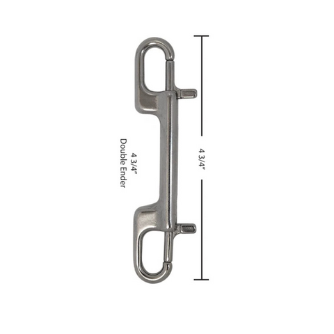 Scuba Force Ergonomic Stainless Steel Double-ender Bolt Snap 4.75” Scuba Force Ergonomic Stainless Steel Double-ender Bolt Snap 4.75”