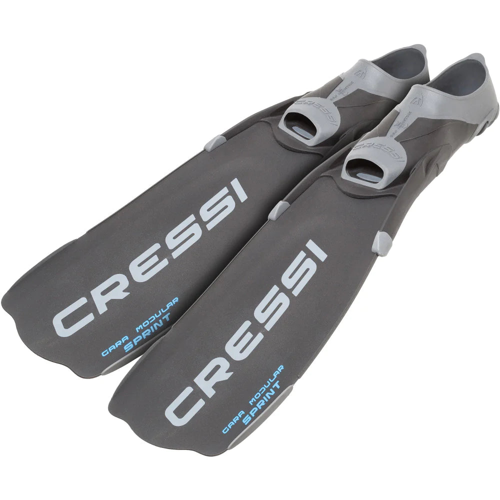 Shop Cressi Gara Modular Sprint Turbo Black | Diving Sports Shop Cressi Gara Modular Sprint Turbo Black | Diving Sports