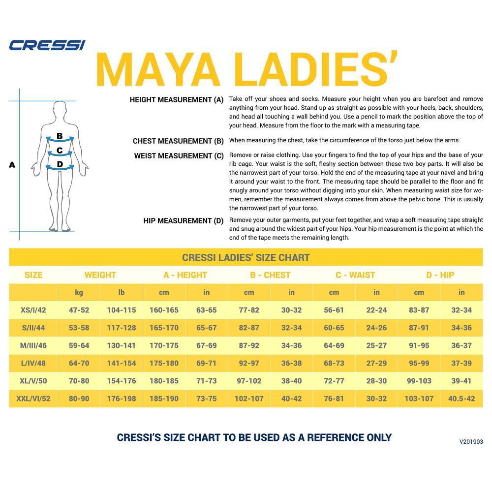 Cressi Maya 2.5mm Lady | Diving Sports Canada Cressi Maya 2.5mm Lady | Diving Sports Canada