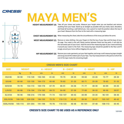Cressi Maya 2.5mm Man | Diving Sports Canada Cressi Maya 2.5mm Man | Diving Sports Canada