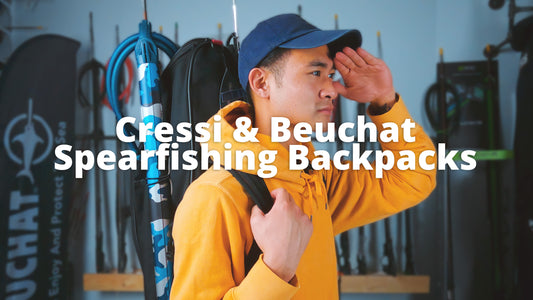 cressi piovra beuchat mundial 2 spearfishing backpacks