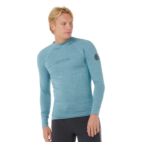 Rip Curl Dawn Patrol UV Rash Vest Long Sleeve Storm Blue | Diving Sports Canada | Vancouver