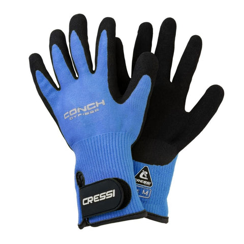 Cressi Conch Dyfiber Gloves Blue