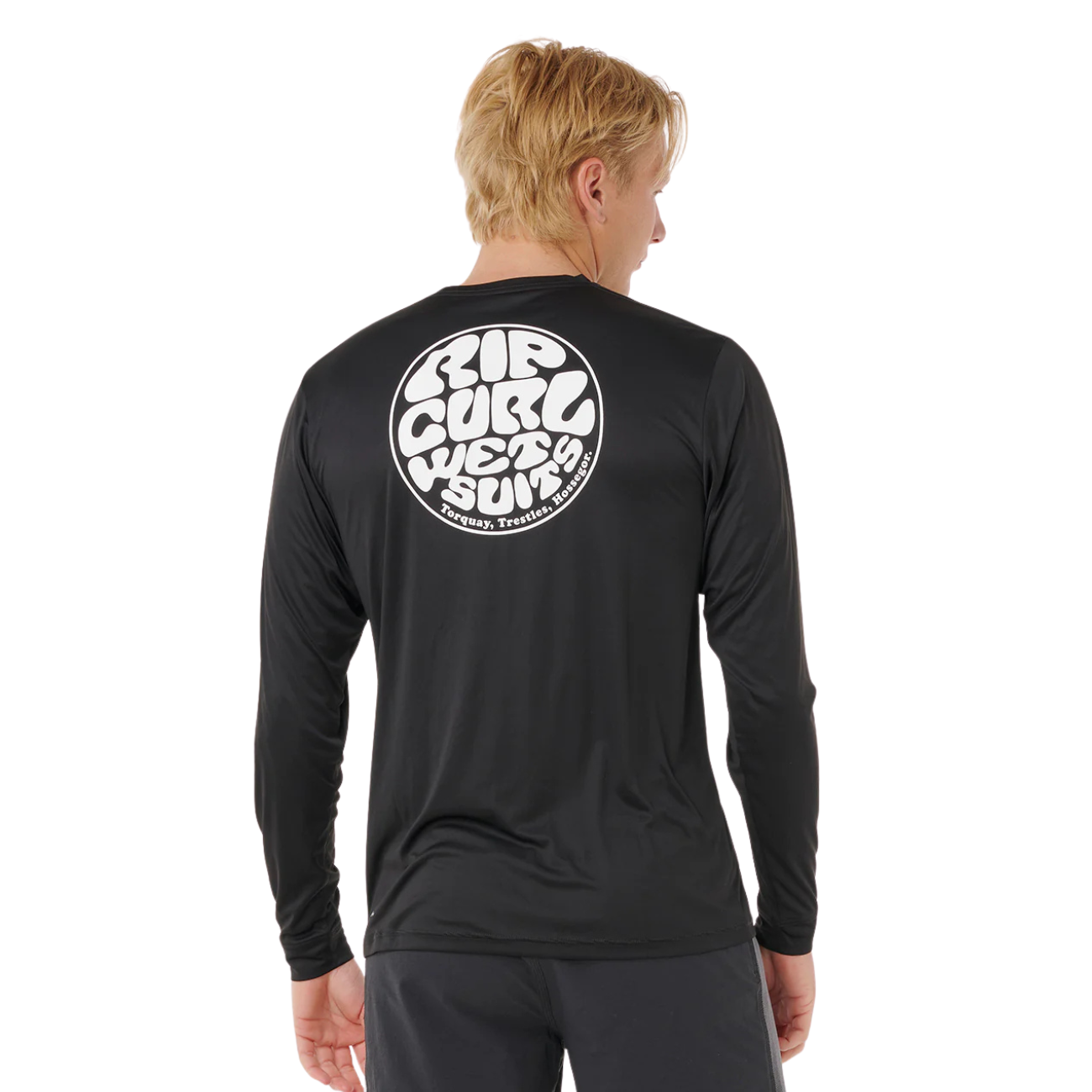 Rip Curl Icons Of SurfLite UV Rash Vest Long Sleeve Black | Diving Sports Canada | Vancouver