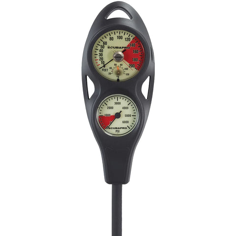 Scubapro 2-Gauge In-Line (Compact Plastic PG, STD DG) - Imperial
