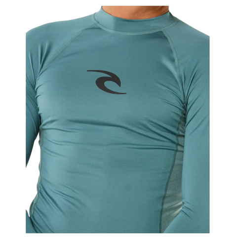 Rip Curl Waves UV Rash Vest Long Sleeve Bluestone | Diving Sports Canada | Vancouver