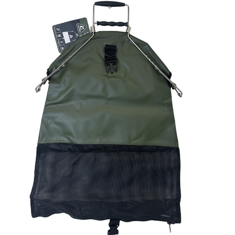 Cressi Heavy Duty One Handed Catch Bag With Zipper 50L Dark Green | Diving Sports Canada | Vancouver