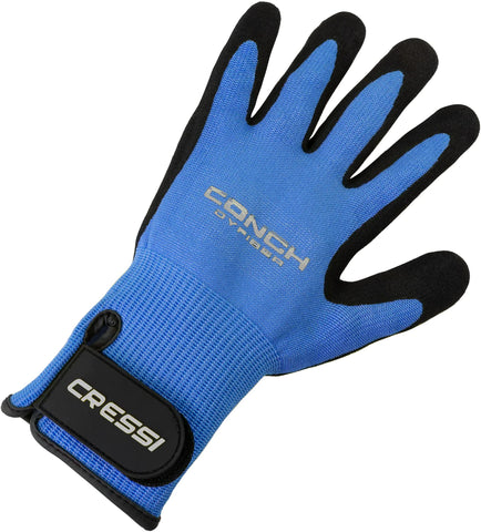 Cressi Conch Dyfiber Gloves Blue