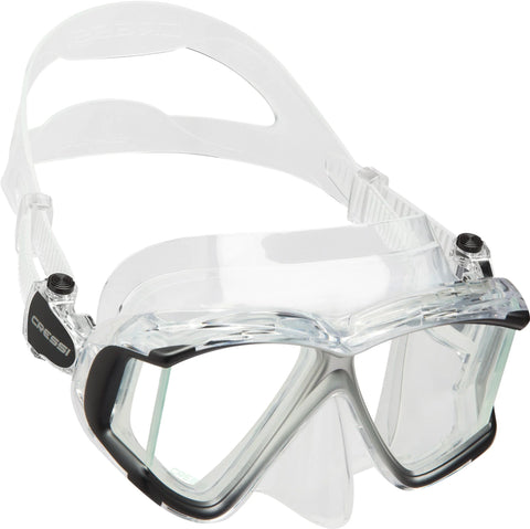Cressi Liberty Quattro Panoramic Clear/Graphite | Diving Sports Canada | Vancouver