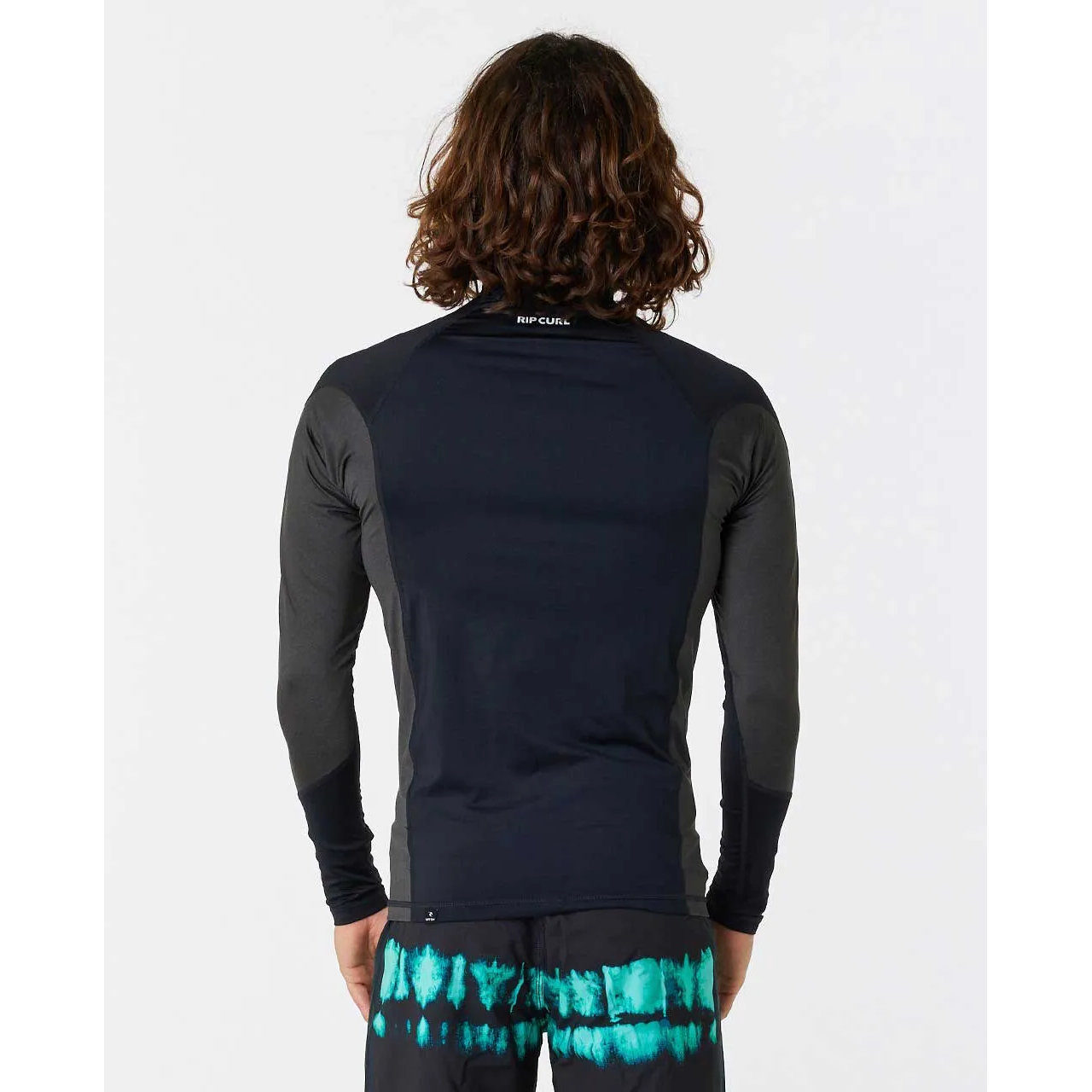 Rip Curl Waves UV Long Sleeve Rash Vest Black | Diving Sports Canada | Vancouver