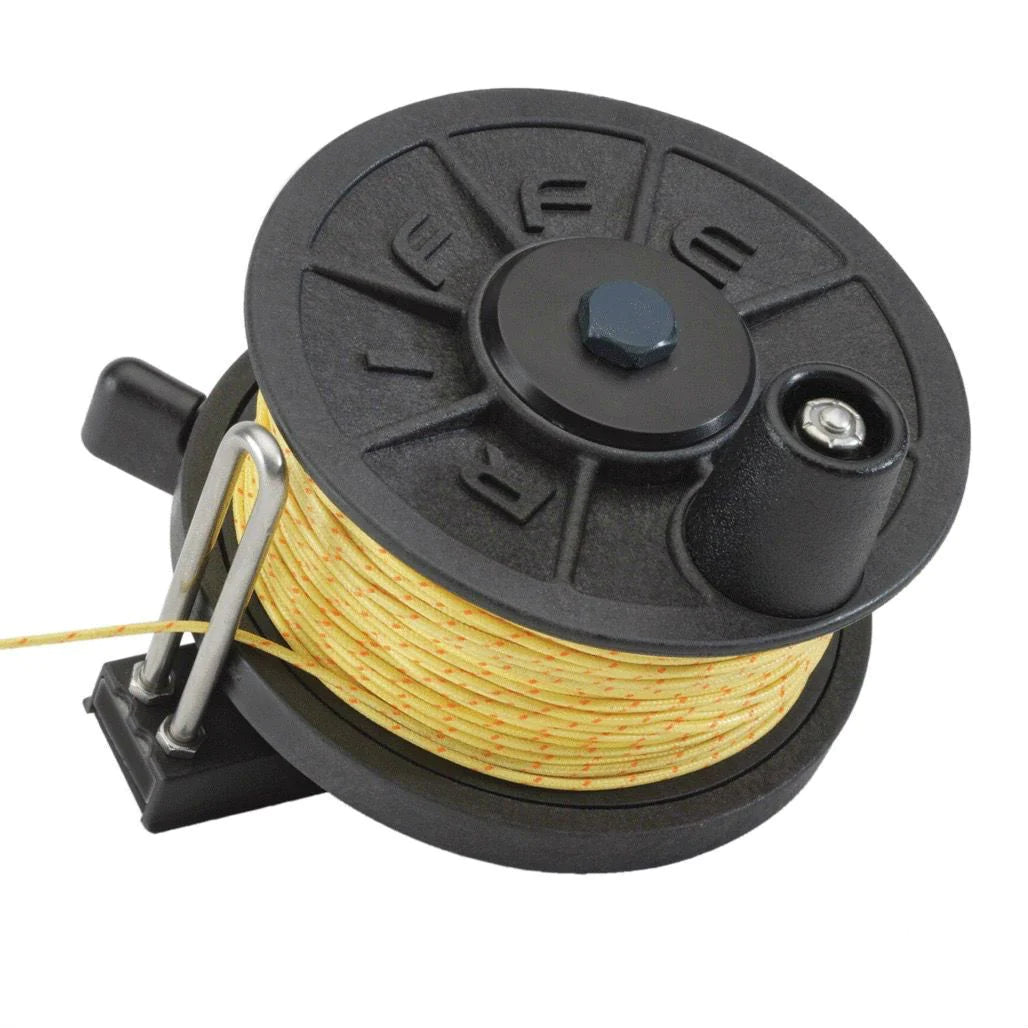 Riffe Horizontal Reel Original Flat Mount With Pro Spectra Line