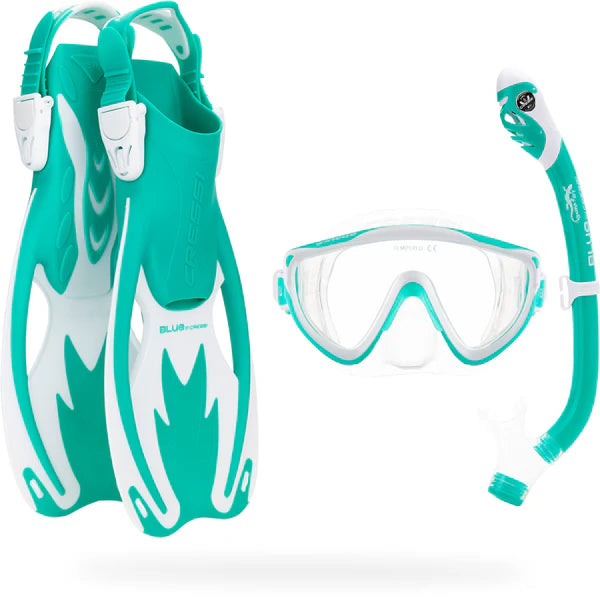 Cressi Tinetto Rocks Dry Set Aqua Green/White
