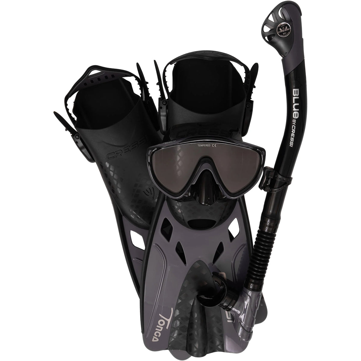 Cressi Tino Adventure Set Black/Graphite