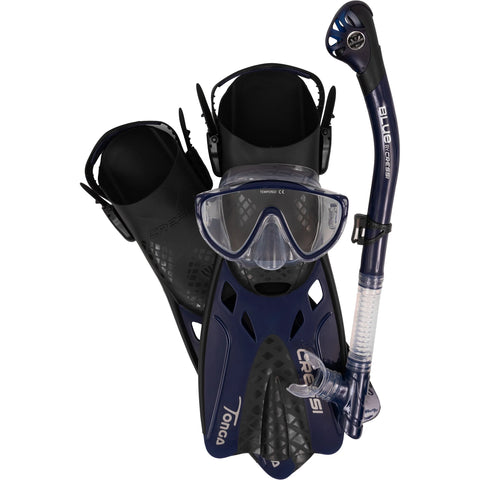 Cressi Tino Adventure Set Clear/Blue Navy