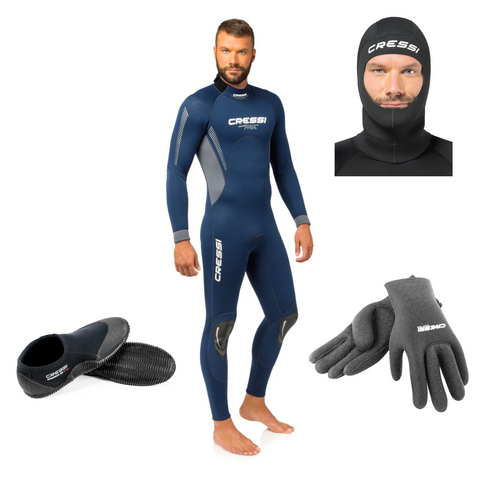 Cressi 3mm Men's Full Wetsuit Package | Diving Sports Canada | Vancouver