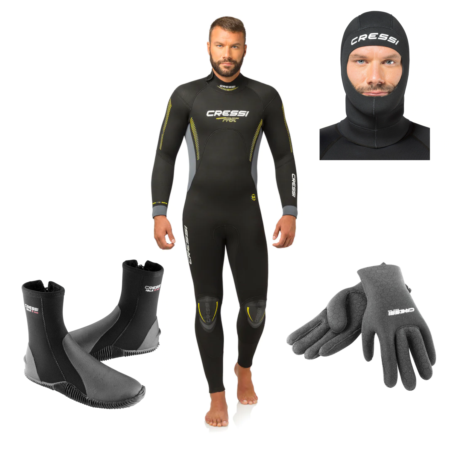 Cressi 5mm Men's Full Wetsuit Package | Diving Sports Canada | Vancouver