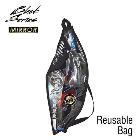 Tusa Powerview Adult Dry Mirror Lens Snorkeling Combo Black