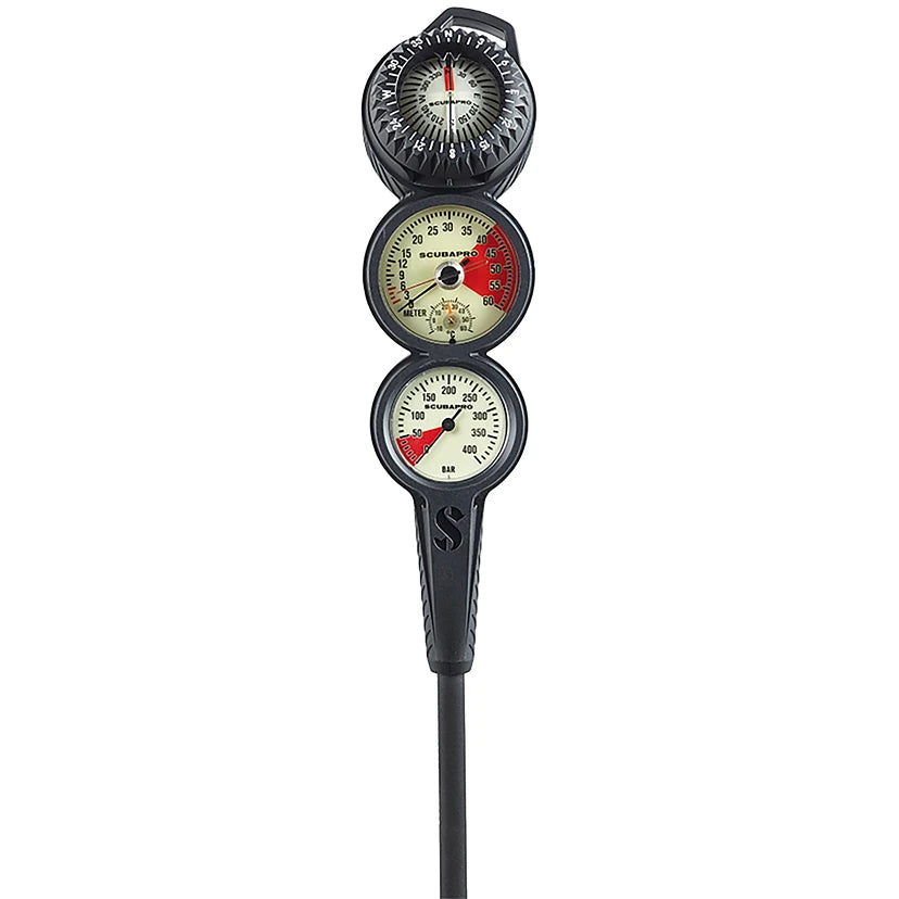 Scubapro In-Line 3 Gauge Console - Metric