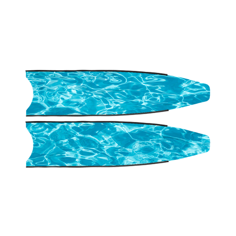 Leaderfins Blue Wave Pure Carbon
