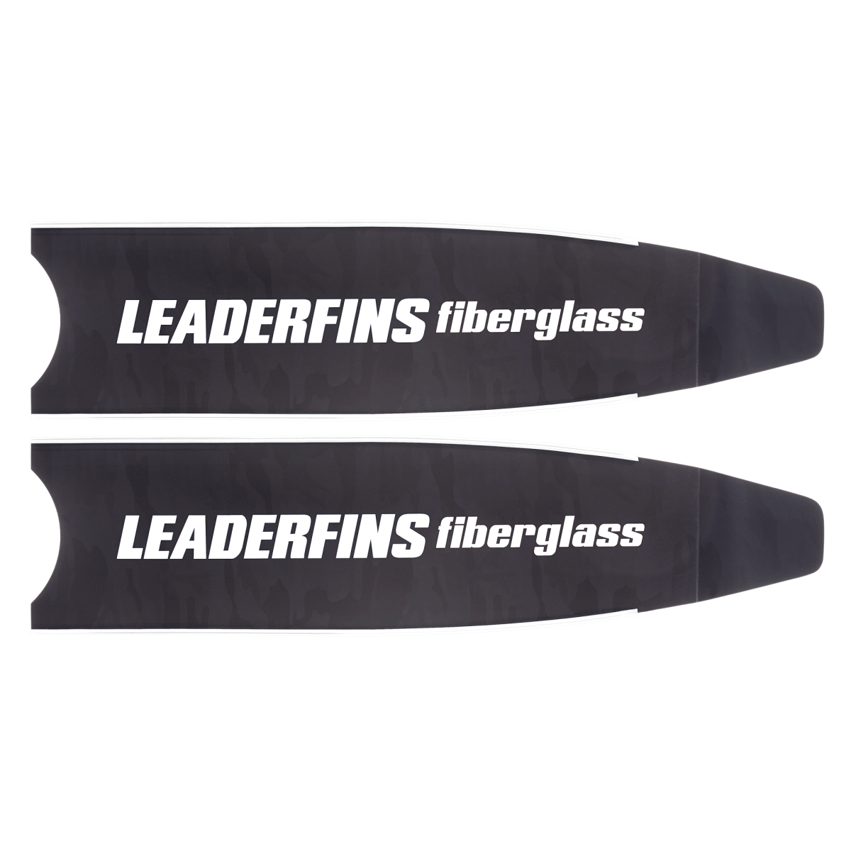 Leaderfins Black Camo Fiberglass