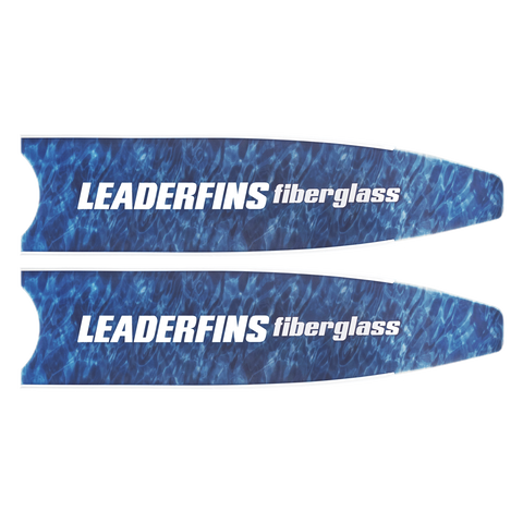 Leaderfins Blue Camo Fiberglass