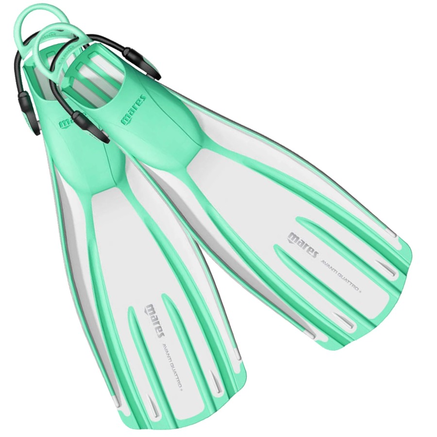 Mares Avanti Quattro + Open Heel Fins Aqua | Diving Sports Canada | Vancouver