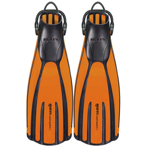 Mares Avanti Quattro + Open Heel Fins Orange | Diving Sports Canada | Vancouver