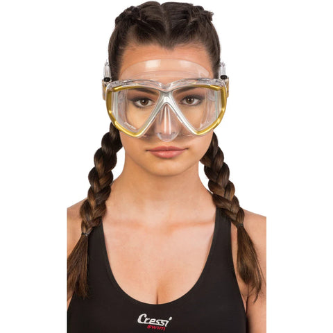 Cressi Liberty Quattro Panoramic Clear/Graphite | Diving Sports Canada | Vancouver