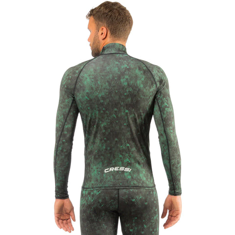 Cressi Hunter Rash Guard Top Green Camo