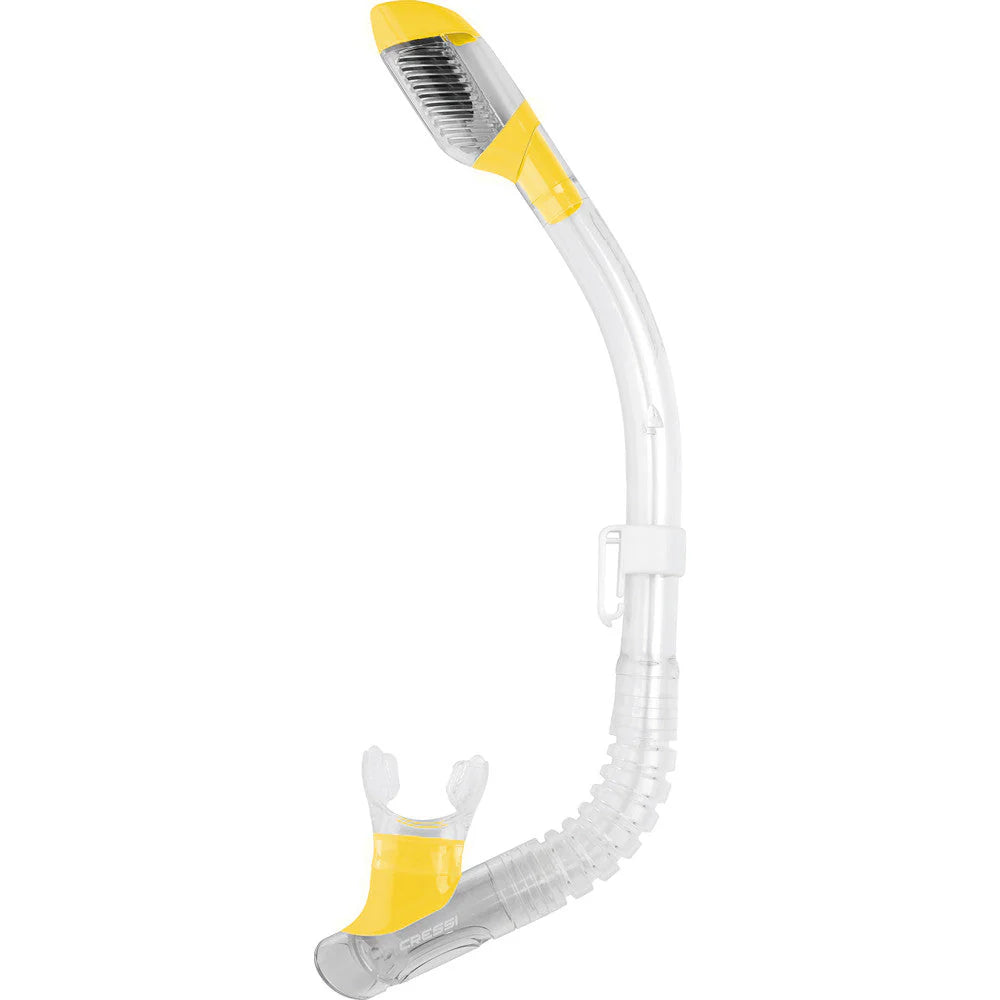 Cressi Mini Dry Kids Snorkel Yellow
