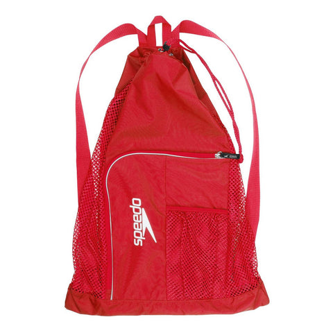 Speedo Deluxe Ventilator Mesh Bag Red | Diving Sports Canada