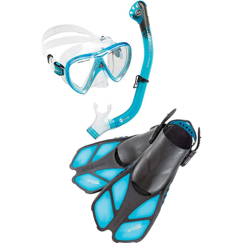 Cressi Bonete Pro Dry Set Aquamarine | Diving Sports Canada