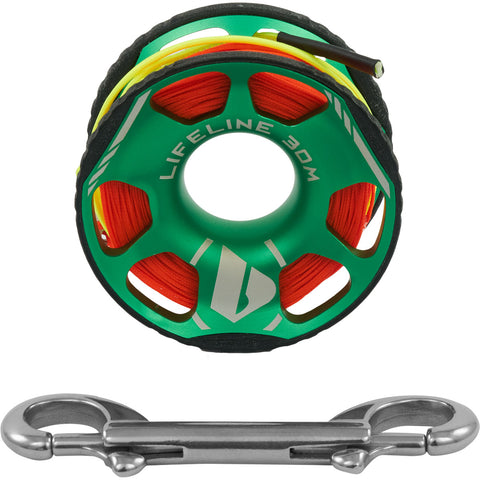 Apeks Lifeline Finger Spool 30M Green | Diving Sports Canada