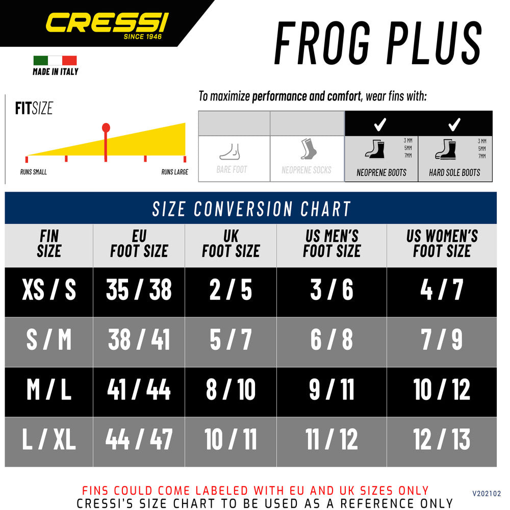 Cressi Frog Plus black/silver | Diving Sports Canada