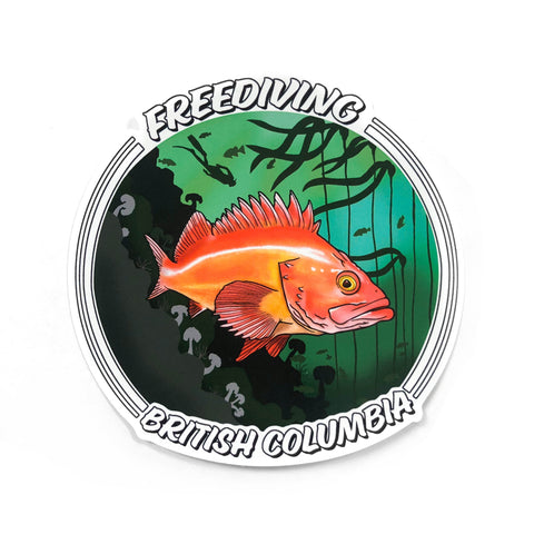 PNW Yellow Rockfish Sticker | Diving Sports Canada