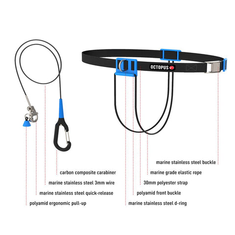 Octopus Freediving CNF lanyard White | Diving Sports Canada