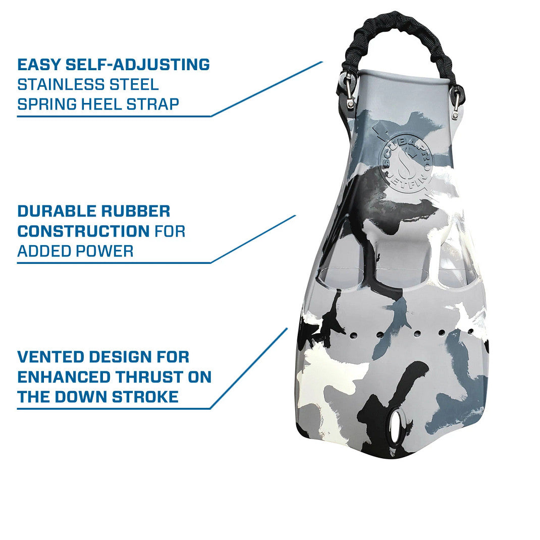 Scubapro Jet w/Spring Heel Strap White Camo | Diving Sports Canada