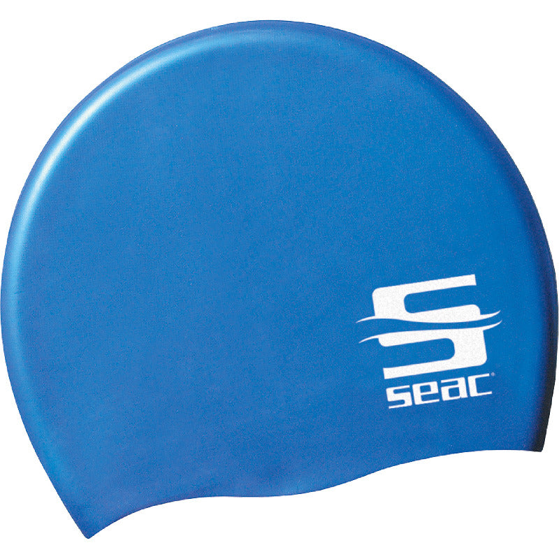 Seac Silicone Swim Cap Adult Blue | Diving Sports Canada