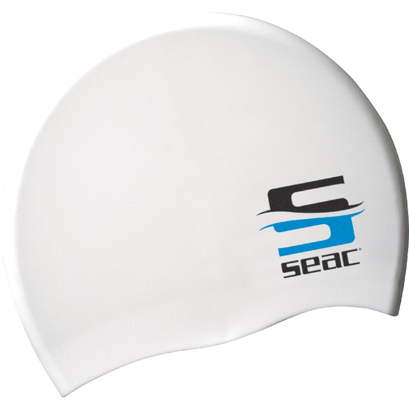 Seac Silicone Swim Cap Adult White | Diving Sports Canada