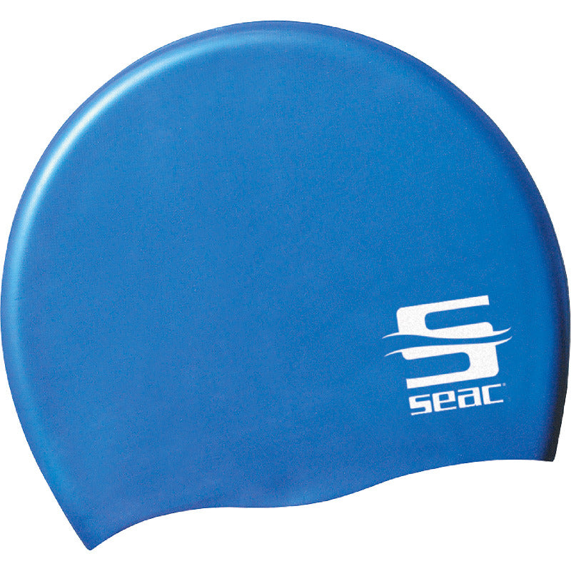 Seac Silicone Swim Cap Youth Blue | Diving Sports Canada