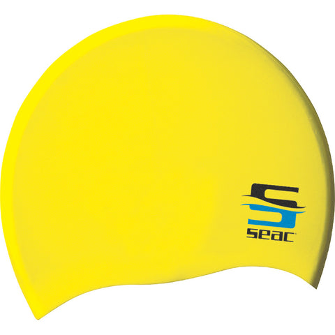 Seac Silicone Swim Cap Youth Yellow | Diving Sports Canada
