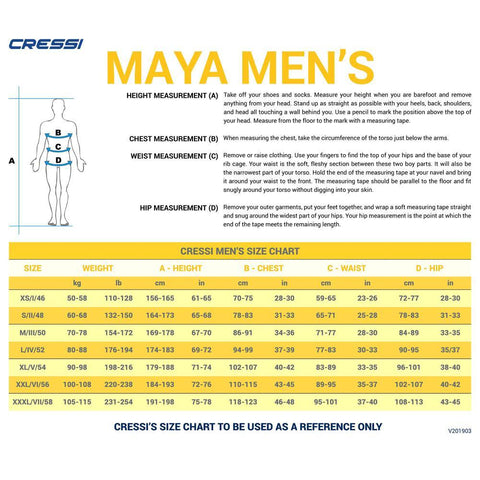 Cressi Maya 2.5mm Man | Diving Sports Canada