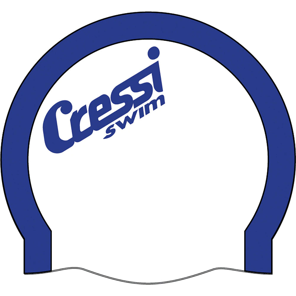 Cressi Bi-Color Silicone Cap blue/white | Diving Sports Canada