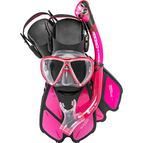 Cressi Bonete Pro Dry Set Pink | Diving Sports Canada