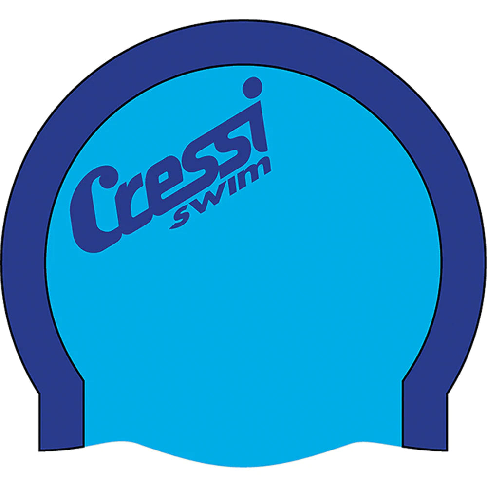 Cressi Bi-Color Silicone Cap azure/blue | Diving Sports Canada