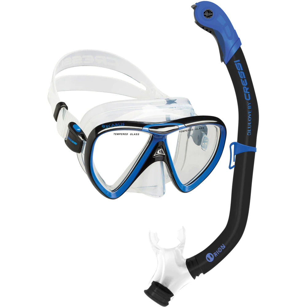Cressi Ikarus & Orion Black/Blue | Diving Sports Canada